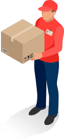 man with box